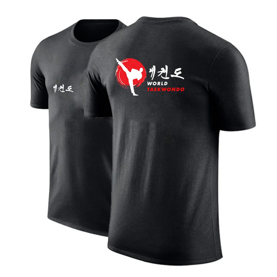 T-shirt Gildan Homme – World Taekwondo Federation (Noir/Gris/Bleu Marine/Blanc) S-5XL