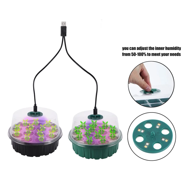 6/12 Cell Potte Pot Seed Tálca Készlet Csírázó Lélegző Lyukakkal Tenyésztő Ültetvény Doboz Zöld Palánták Talajblokk - Image 6