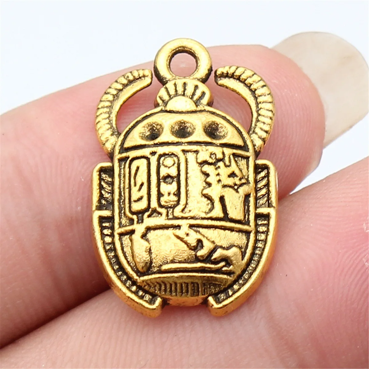 WYSIWYG 10pcs 25x16mm 3 색 고대 이집트 스카라브 참 펜던트 DIY 쥬얼리 만들기 쥬얼리 결과물
