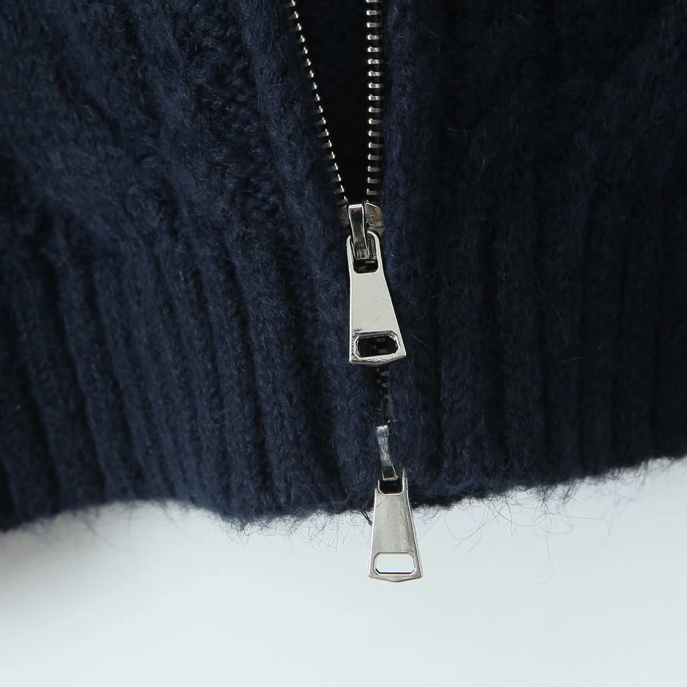 Fashion Plus Size Women Sweater Premium Soft Twisted Cardigan Coat Autumn And Winter British Preppy Style Imitation Alpaca Wool