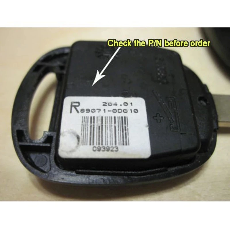 Keyecu 89071-0D030 890710D030 3 Buttons 433MHz 4D66 Chip Upgraded Remote Car Key Fob for Toyota Yaris Avensis Corolla