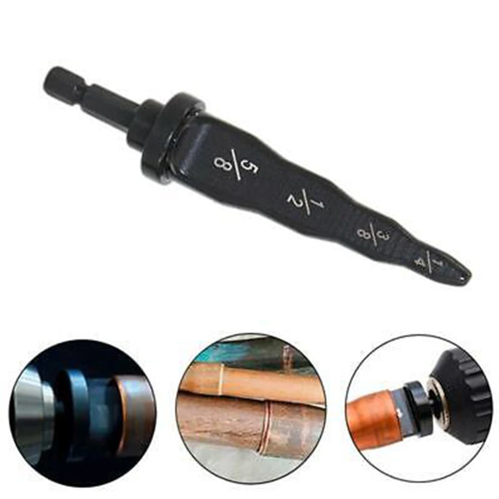 

Pipe Drill Set 1/4" 3/8" 1/2" 5/8" Drill Flare Tool Steel Black Pipe Expander HVAC Hand Swaging Tool Hand Drill Parts