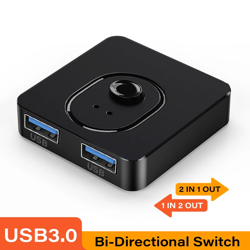Kvm Usb 3.0 Hub Switch Divisor Usb Usb 2.0 Controlador Compartilhado para Laptop Computador Impressora Teclado Mouse 1x 2x2 - Imagem 3