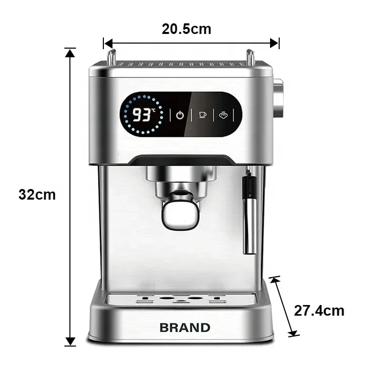 Hot Sale Electric Espresso Coffee Machine Stainless Steel Capsule Coffee Maker For Household And Outdoor Use 2