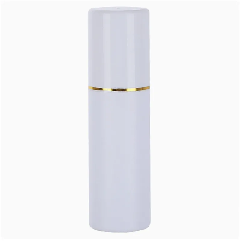 50PCS 30-150ml Round Spray Bottle With Gold Edge Cap Double Cap Alcohol Spray Bottle Toner Water Empty Container