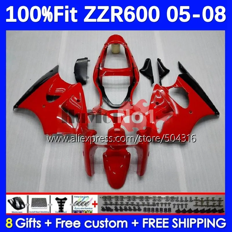 Injection Body For KAWASAKI NINJA ZZR 600 ZZR 600 CC 76MC.141 ZZR600 05 06 07 08 2005 2006 2007