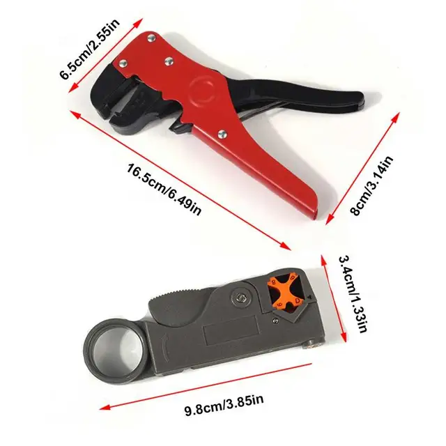 Drót Sztriptíz Kompakt Kábel Szerszám Kényelmes Markolati Vezetékes Crimper Elektronikus És Autójavításhoz 0,2-8 Mm² - Image 6