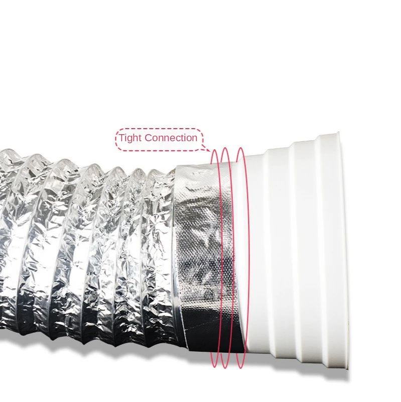 Exhaust hose adapter pipe Connector plastic reduction check valve 80-200 mm Duct Reducer for Air Ventilation Systems Hardware