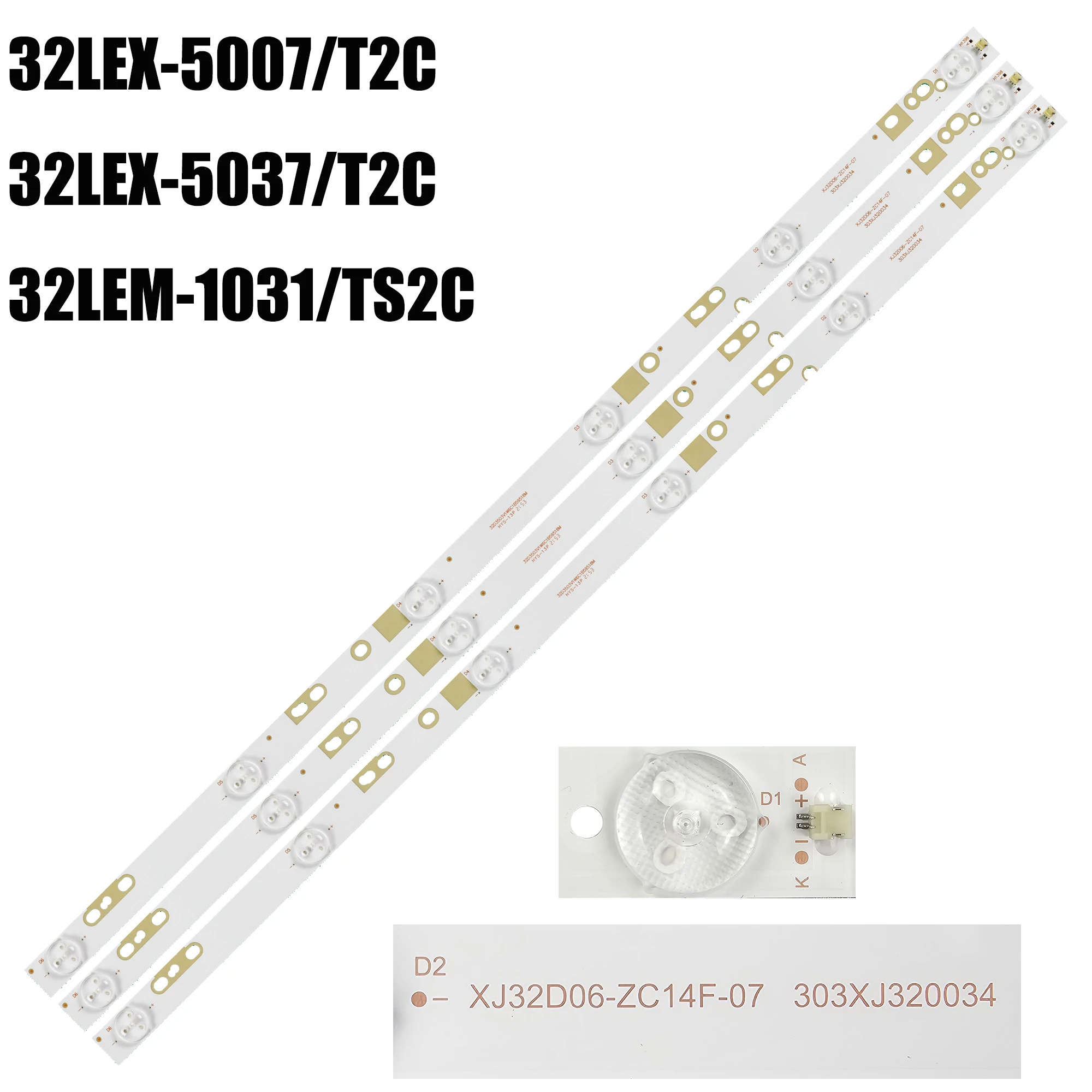 Светодиодная лента для XJ320M06 HS320M02 XJ32D06-ZC14F-07 303XJ320034 PLDED3273A-B LED32C8 HS320M02 303XJ320034