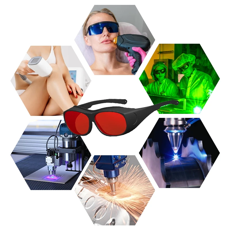 Laser Goggles Laser Glasses 10600nm OD6 Laser Blocking Glasses 450nm 1064nm IPL ND YAG Laser Protective Glasses Goggles