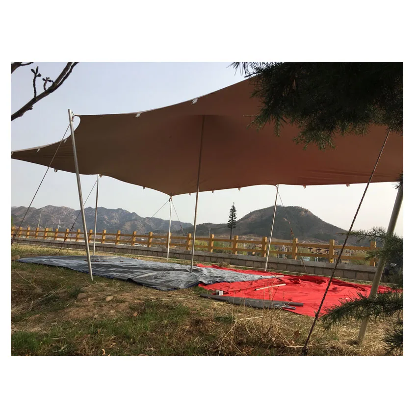 CustomizedSizeBedouinStretchTentFabricWaterproofFireResistantForWeddingPartyEvent