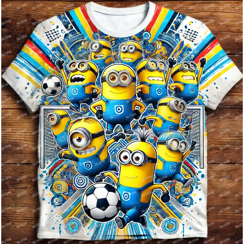 Minions Soccer Football Training Team Boys Clothes Top Children Hertha Bsc Girls T Shirt Kids Men Tee Hot New Gift Fans 24/25