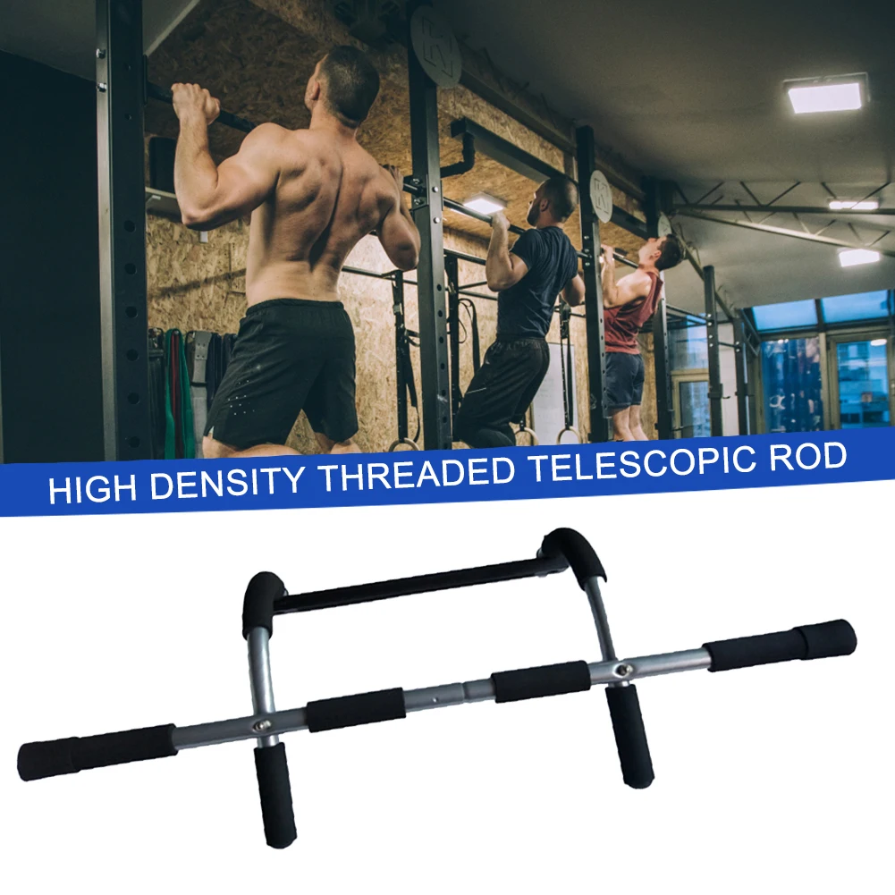 Pull Up Bar No Drilling Steel Chin Up Bar Max Limit 100KG Door Mounted with Padded Handles for Home Gym Strength Trainer