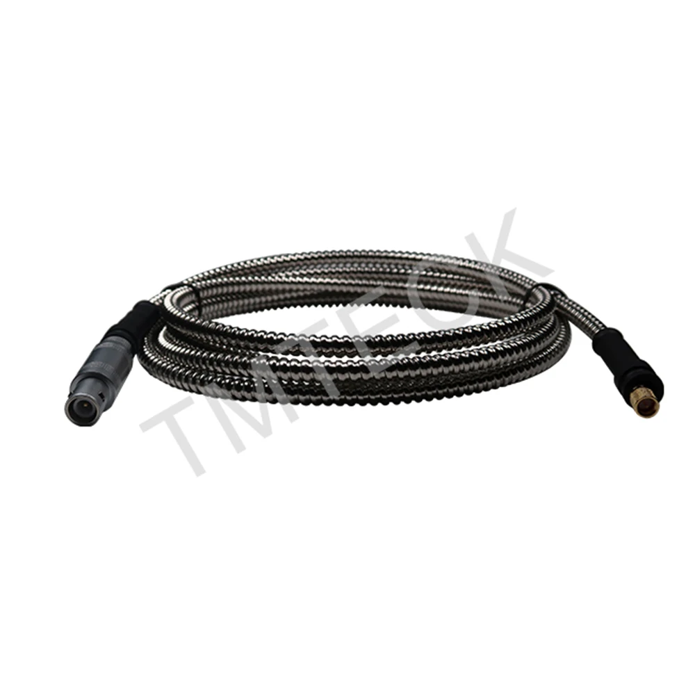 MPKM2 armored single UT cable compatible with style lemo 1-microdot flexible Stainless Steel Protection Shielding