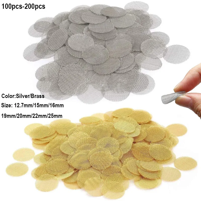 Pipe Screens and Filters 100pcs 12.7mm-25mm Stainless Steel and Brass