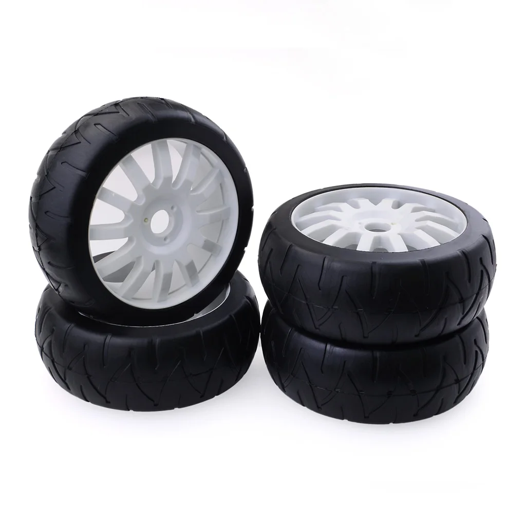 

4pcs ZD Racing 1/8 off road suv flat car glued tires wheels