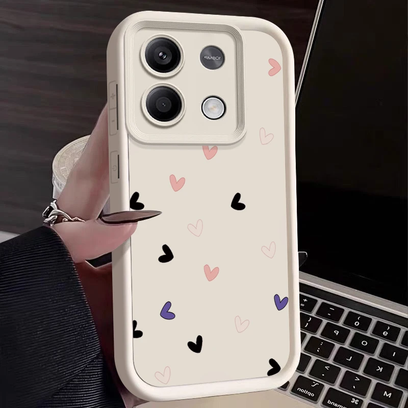Chic Love Heart Pattern Silicone Phone Case