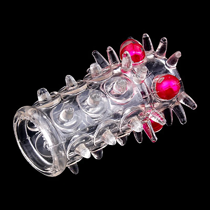 Penis Enlargement Sleeve Penis Rings Condoms Beads for Men Rubber Sex Toys for Adults Delayed Ejaculation