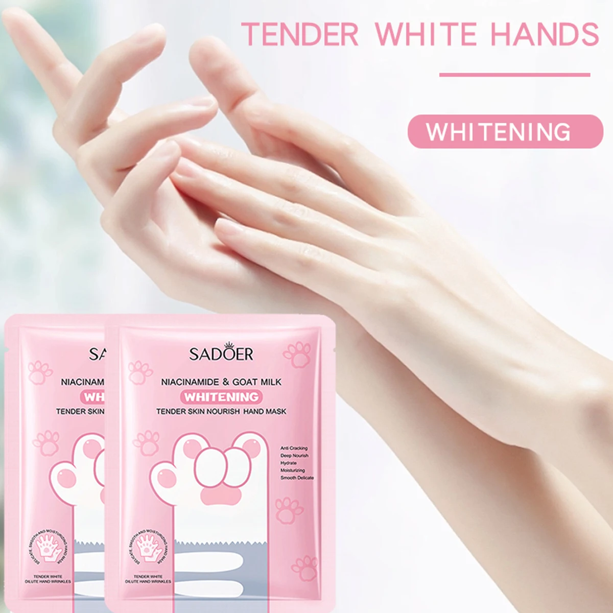 

10Pack Moisturizing Hand Mask Spa Gloves Exfoliating Hand Patches Gloves Whitening Mask Peeling Mask Remove Dead Skin 35G