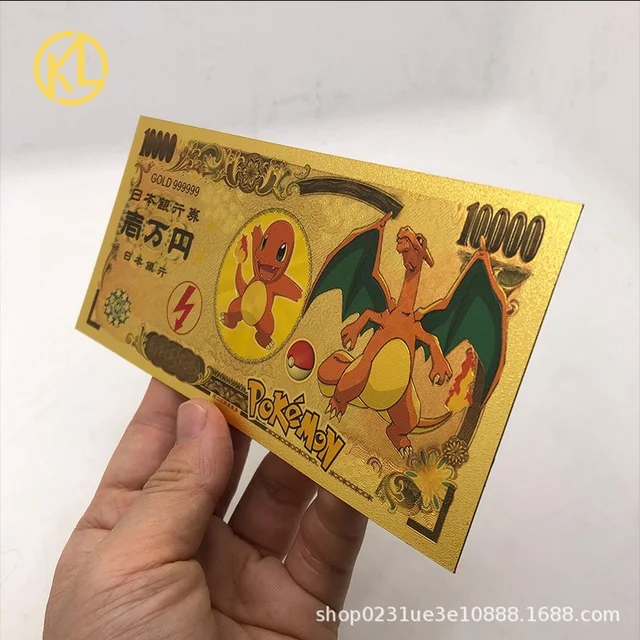 NEW Pokemon Pikachu card classic children's memory collection 10000 gold coins Pikachu pocket ball children Christmas present 6
