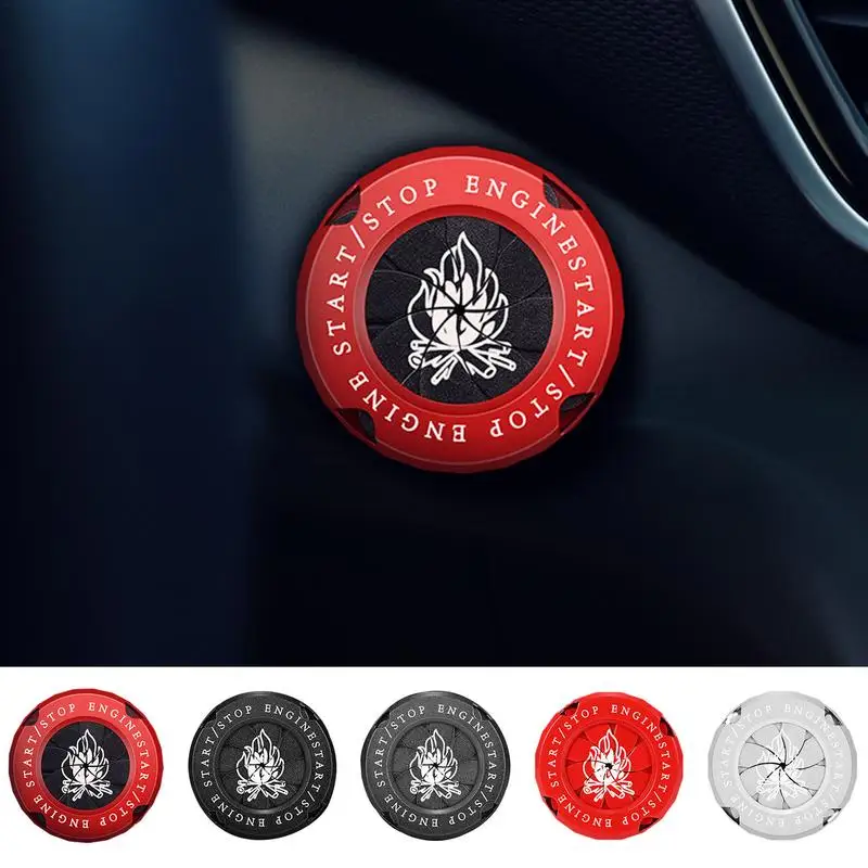 

Push Start Button Cover Rotary Car Ignition Button Cover Ignition Switch Cover DIY Automobile Engine Push To Start Button Cover