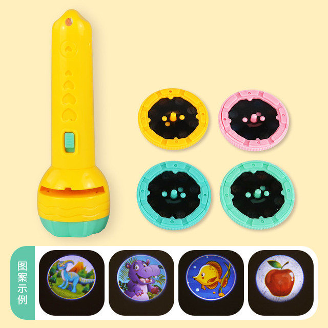 Sleeping Story Book Flashlight Projector Torch Lamp Toy Early Education Toy for Kid Holiday Birthday Xmas Gift Light Up Toy