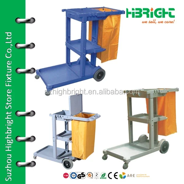 multifunction janitor's cleaning trolley