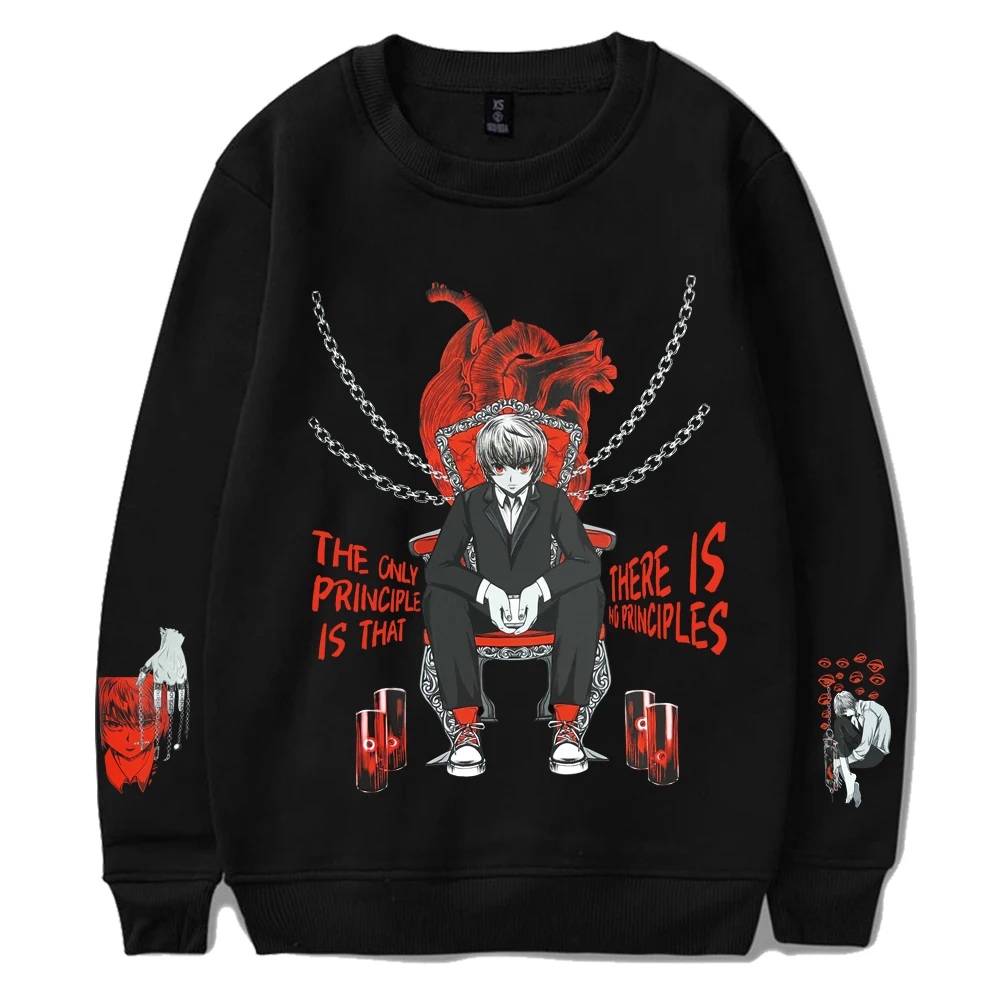 

Anime Kurapika Hoodie Crew Neck Sweatshirt Casual Loose Harajuku Man Woman Streetwear