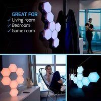 1pc Touch Sensitive Night RGB Lighting, Geometric Module DIY Assembly Night Light,For Living Room, Bedrooms, DIY Lovers 3