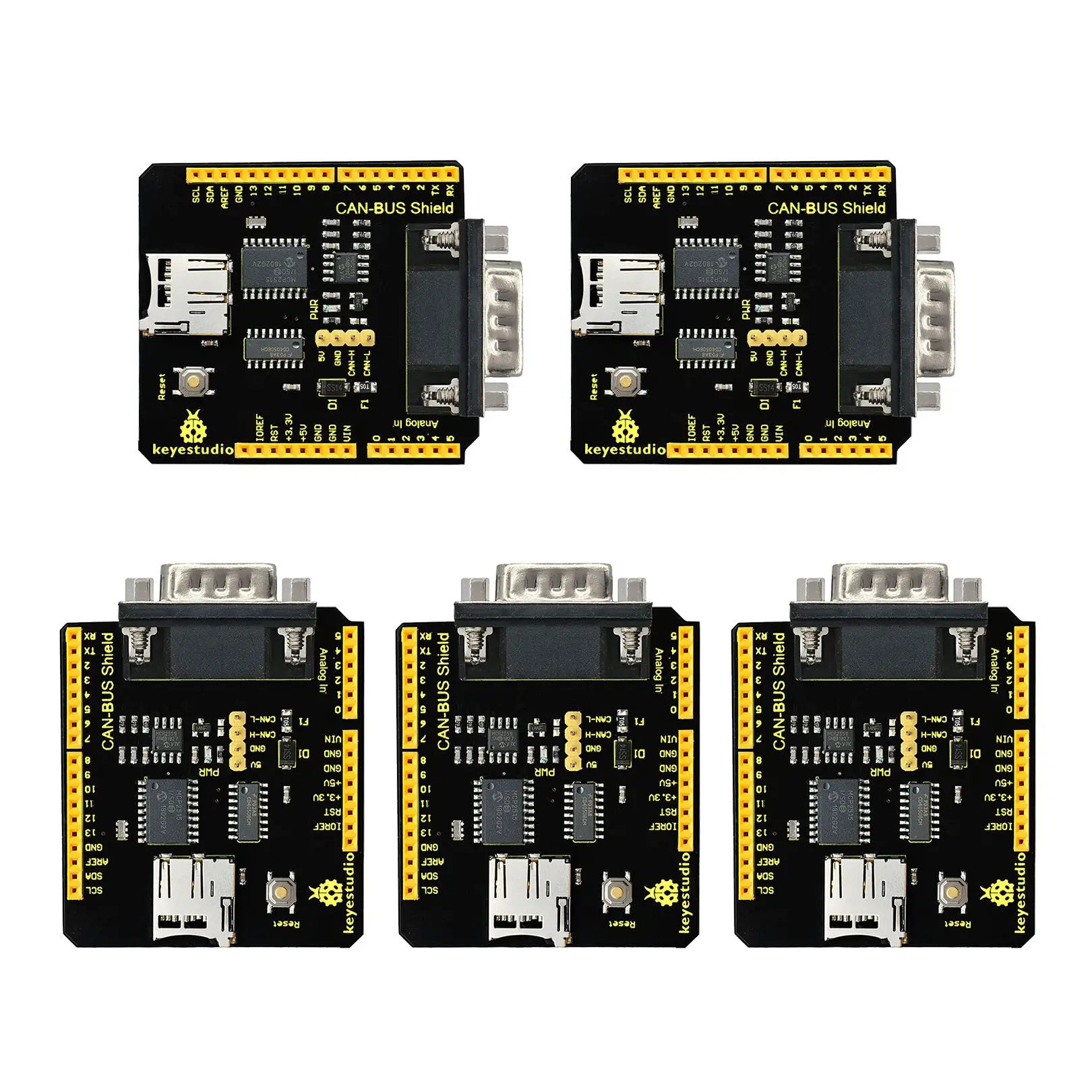 5pcs-lot-Keyestudio-CAN-BUS-Shield-For-Arduino-With-SD-Socket ...