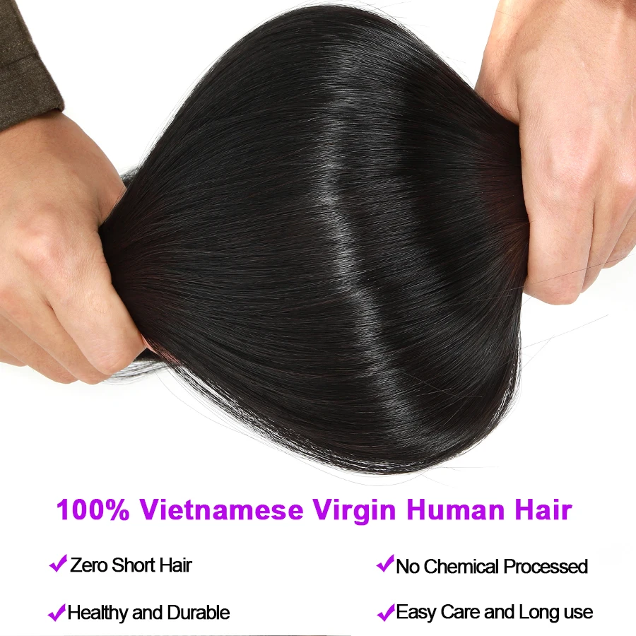 WOWANGEL vietnamese Hair Bone Straight Human Hair Bundles 100% Unprocessed Virgin Human Hair Extensions For Women Raw Hair 2
