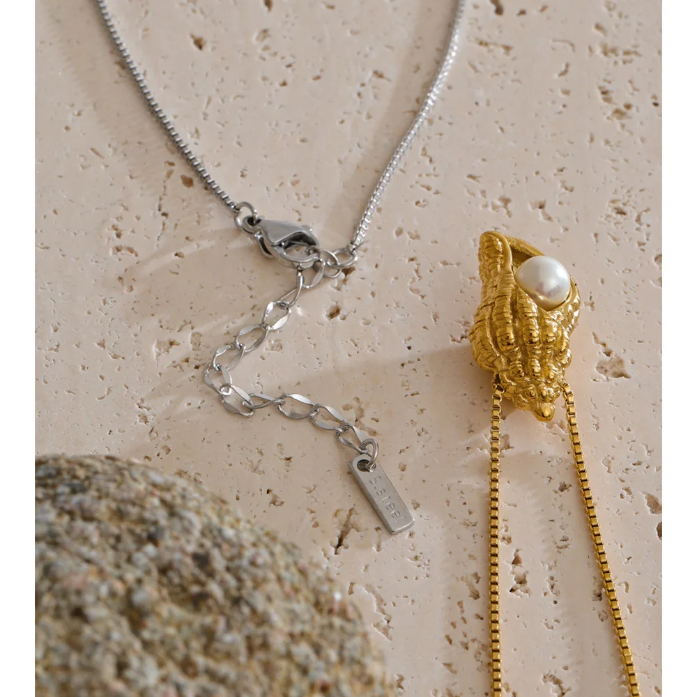 Yhpup Necklace Stainless Steel for Women