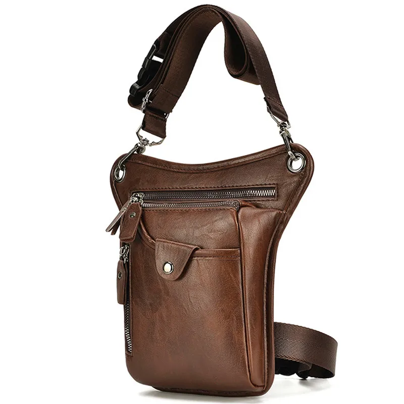 Vintage PU Leather Waist Pack waist pack Drop Leg Bag For Men Women Belt Hip Bag Multifunction Motorcycle Bicycle Outdoor Hiking Camping