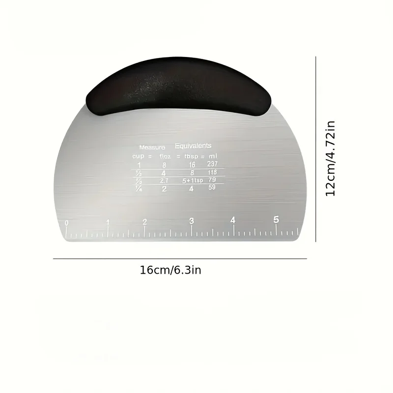 Stainless Steel Dough Scraper Dough Cutter Pastry Chopper Baking Tool Kitchen Small Tool Kitchen Accessories 1 Piece