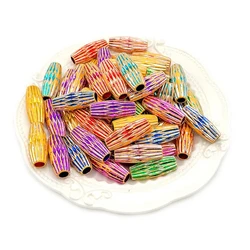 20Pcs/Pack Hair Tube Beads Mutil Colors Hair Beads Beard Beads Dreadlocks Accessories Hair Cuffs Clips Rings for Girls and Women