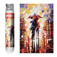 MaxRenard 150pcs Mini Jigsaw Puzzles Test Tube 15*10cm Travel Game Family Small Pocket Puzzle Cartoon Sakura Villa Flamingo 1