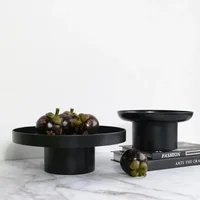 Simple modern circular storage tray living room porch fruit and vegetable aromatherapy small items desktop storage tray 2