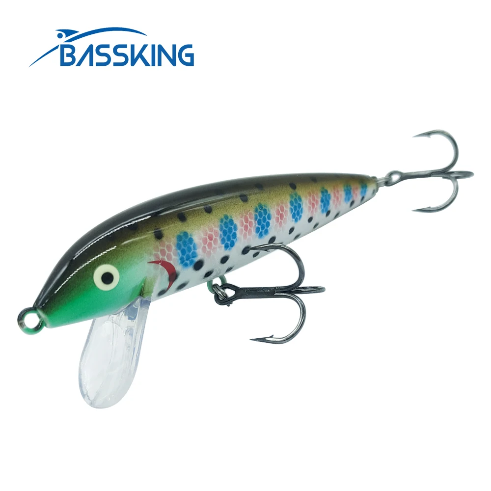 BASSKING Sinking Minnow Lures 65mm 85mm Artificial Hard Wobblers for Bass  Trout Pesca Freshwater Peche Leurre Fishing Tackle
