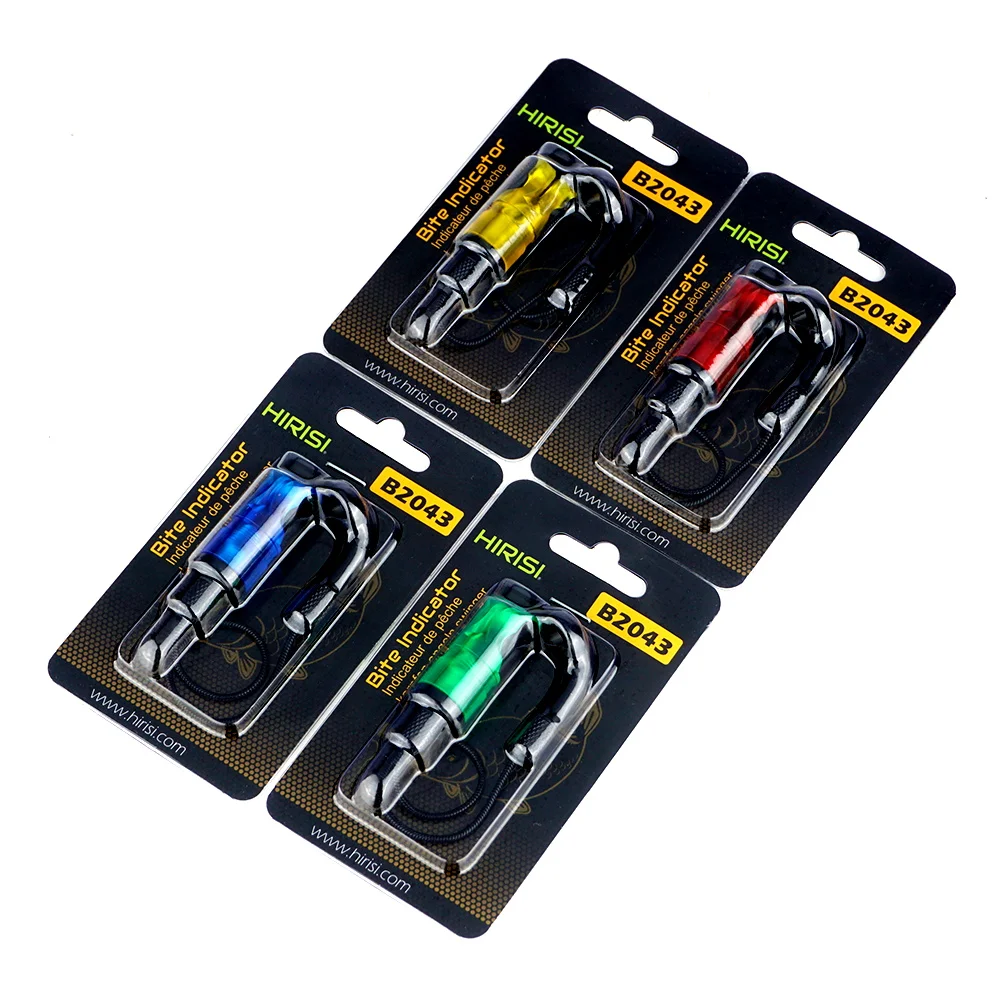 4 indicateurs chute alarme Hirisi B2043 - chaîne acier inoxydable accessoires pêche carpe gros poissons