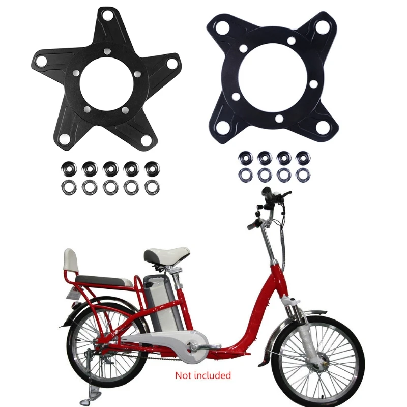 Bafang Ebike electric BBS01 BBS02 motor chain ring adapter 104BCD 130BCD for MTB electric electric bike conversion kit