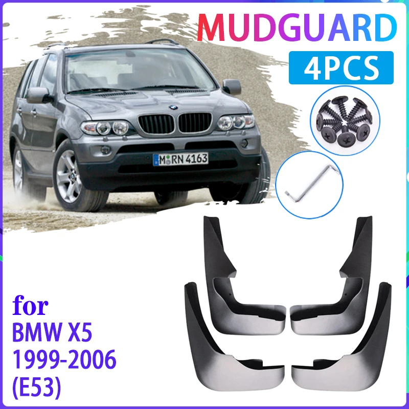 Guardabarros guardabarros de coche para coche, accesorios para BMW X5 E53 1999 2006 2000 2002 2003 2004 2005|Guardabarros| - AliExpress