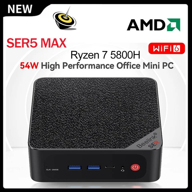 Beelink SER5 MAX R7 5800H Mini PC AMD Ryzen 7 5800H 16GB 32GB DDR4 500GB 1T  5560U SSD Wifi6 Display 4K HD Office Mini Computer - AliExpress