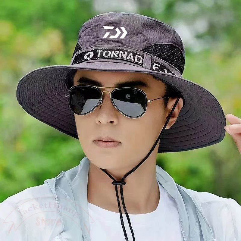 Daiwa Fishing Hat Male Sunshade Hat Outdoor Summer Sunscreen Tourism  Leisure Korean Fisherman Cap Male Mountaineering Sun Cap - AliExpress