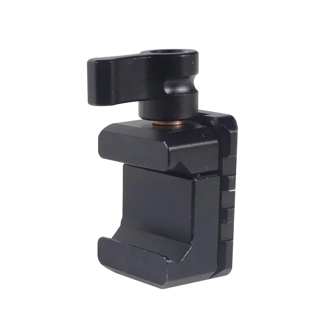 Description Picture 2 of itemQuick Release Camera Mount NATO Rail Clamp with 1/4" 3/8" Standard Mounting Holes for DIY Monitor Microphone Camera Cage Rig