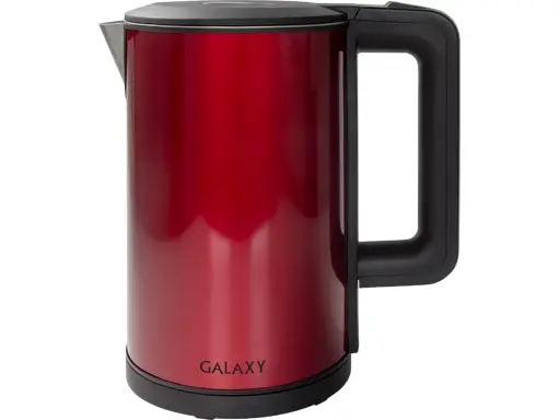 Чайник электрический Galaxy GL-0300 КРАСНЫЙ 2000ВТ объем 1 5л скрытый нагревательный