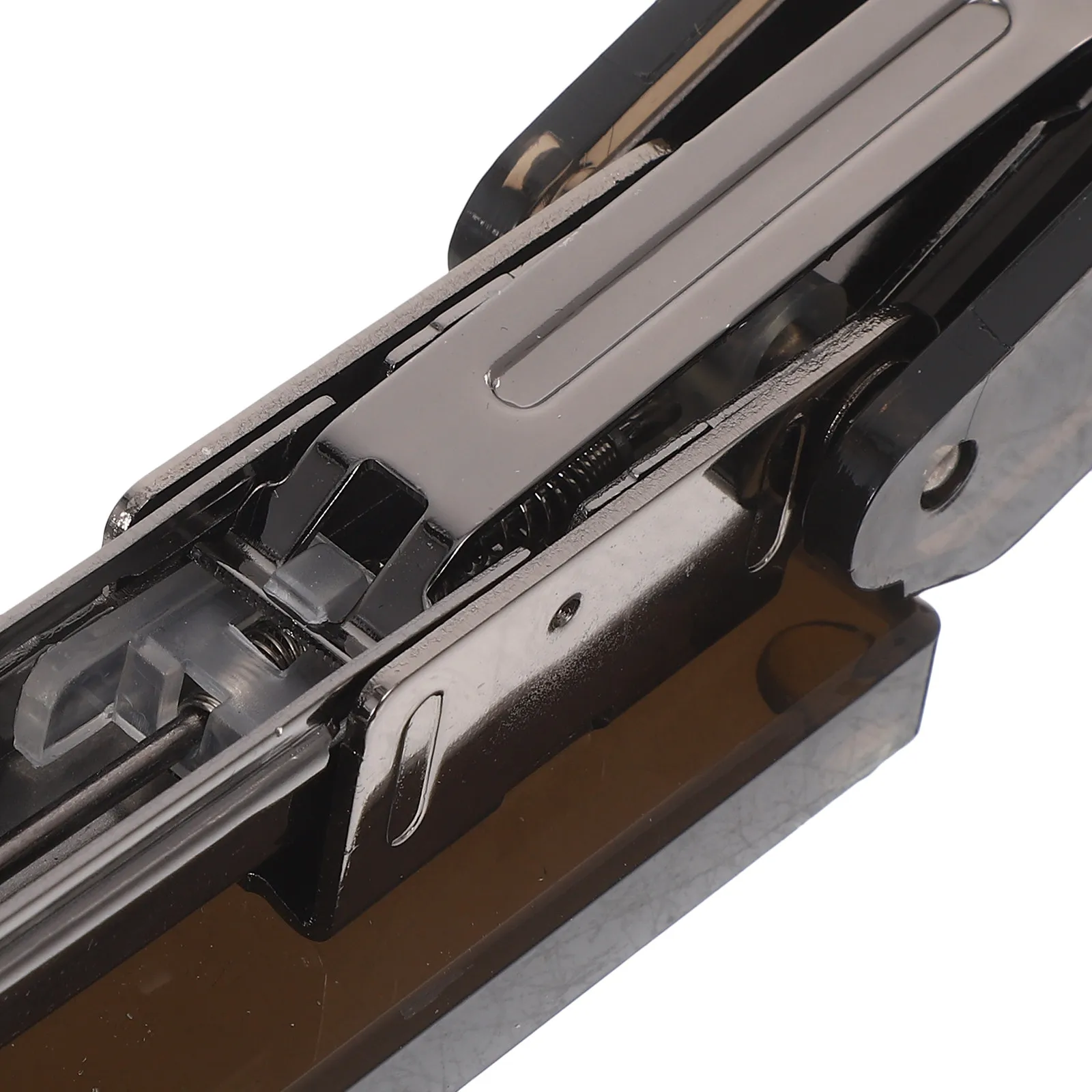 현대식 블랙 아크릴 스테이플러, 대용량 투명 디자인, 사무실/학교용 스테이플링 도구, 데스크탑 문구 용품