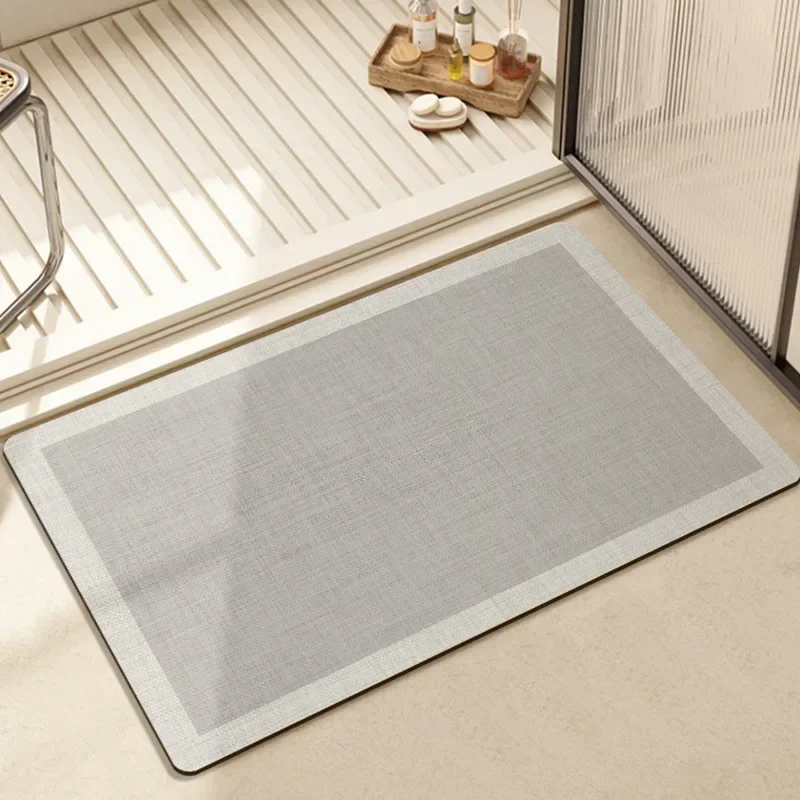 

Quick-drying mat non-slip diatom mud mat at entrance door yellow