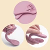 2PCS/Set Silicone Baby Utensils Food Grade Spoon Fork Eating Training Children Tableware Baby Food Accessories Children Cutlery 5