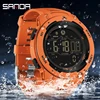 SANDA 2145 Brand Men Watches Sports Pedometer Calories 50M Waterproof LED Digital Watch Military Wristwatch Relogio Masculino 2