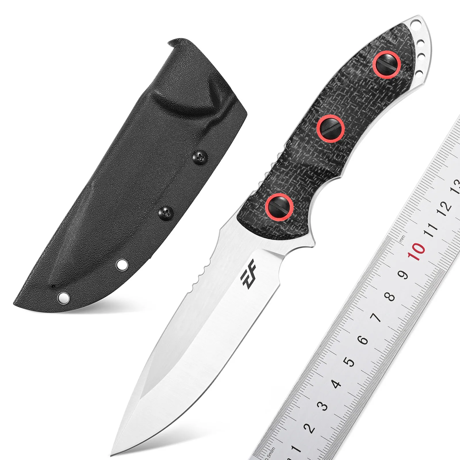 

Eafengrow EF139 Fixed Blade Knife 154CM Steel Blade Micarta Handle Full Tang Heavy Duty EDC Straight Knife for Working Camping